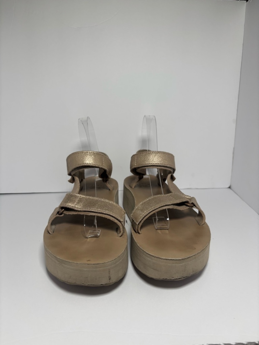 Teva Taupe Suede Strap Sandals - Picture 2 of 8